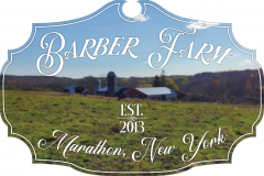 Custom Design on sign - Barber Farm