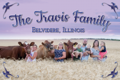 Custom Design on sign - Travis Family