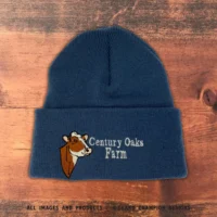 Embroidered Dairy Breed Knit Caps