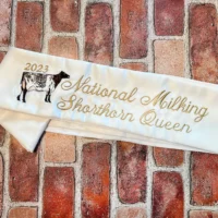 Embroidered Dairy Royalty Sash