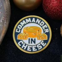 Commander In Cheese Enamel Pin