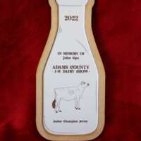 Milk Bottle Silhouette Plaque