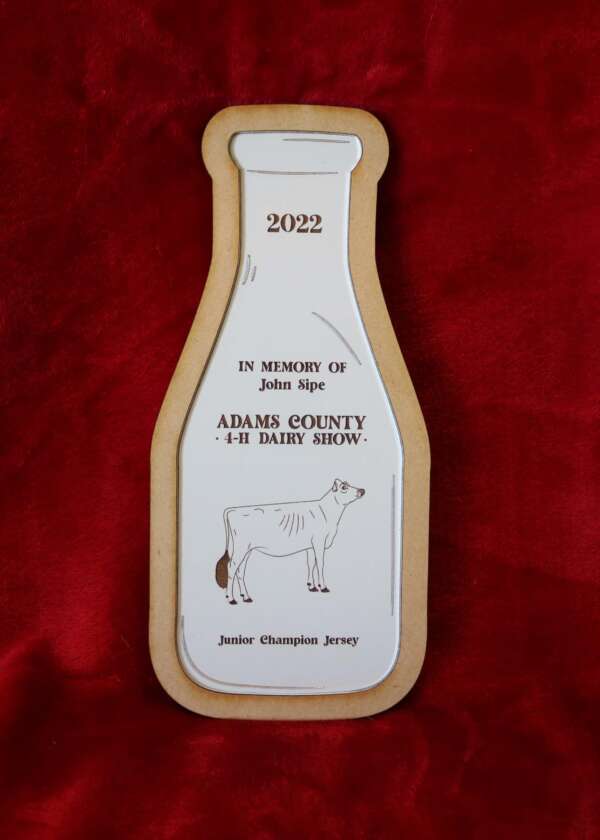 Milk Bottle Silhouette Plaque - Image 3