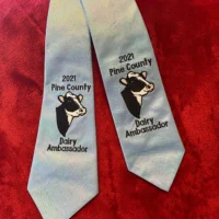 Embroidered Dairy Breed Tie