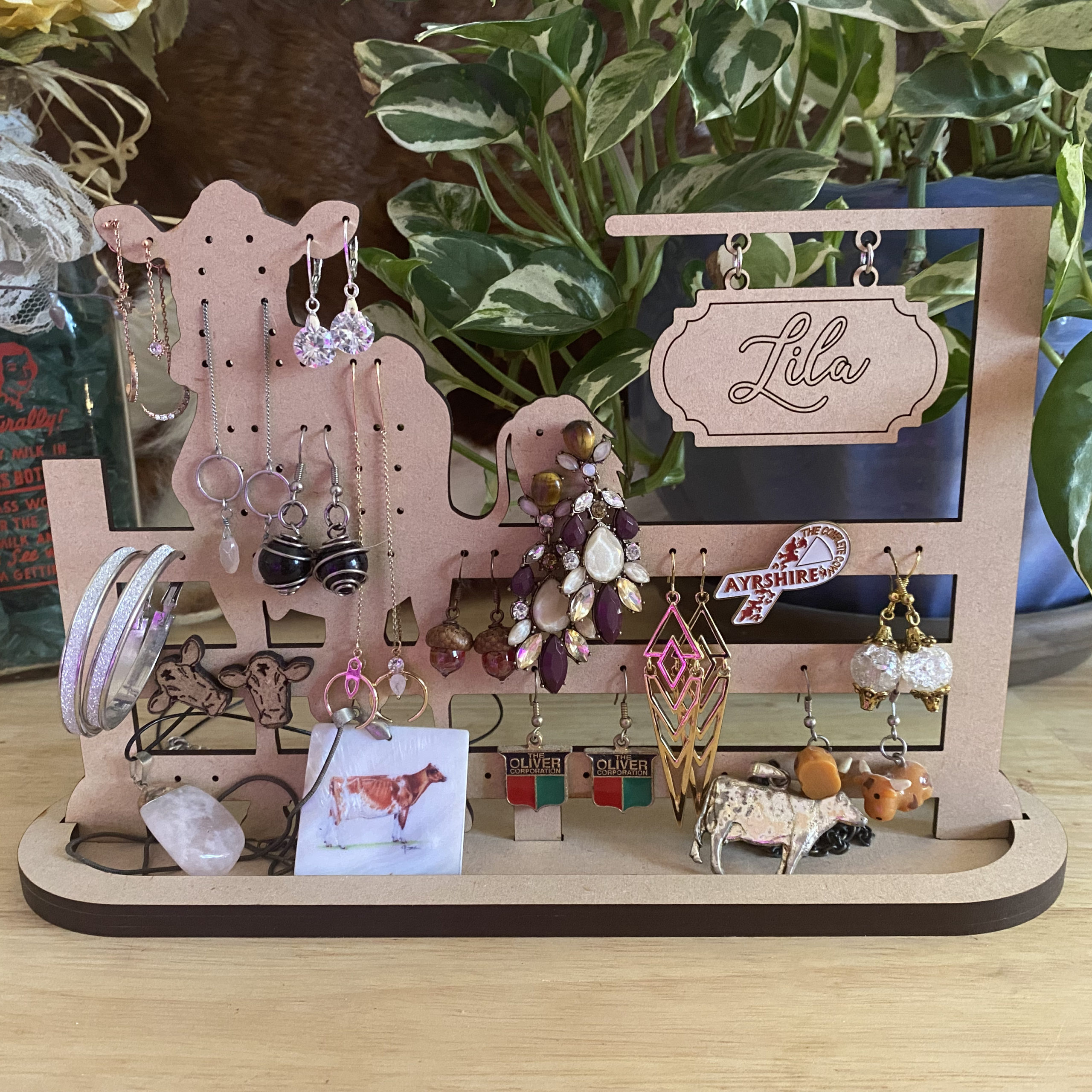 Cow Earring Holder