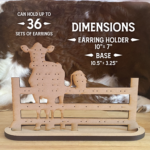 Cow Earring Holder - Image 2
