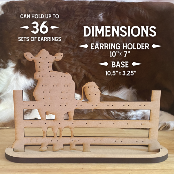Cow Earring Holder - Image 2