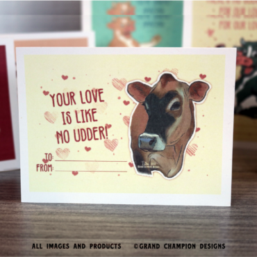 Cowlentines Valentines Cow Cards