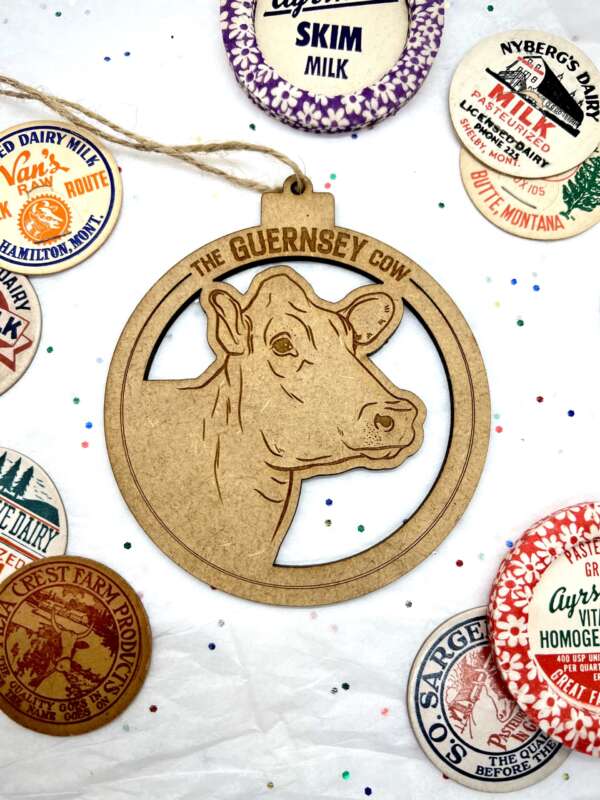 Dairy Cow Head Ornament - Image 2