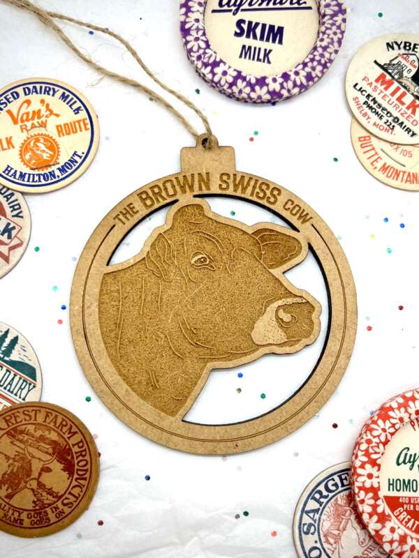 Dairy Cow Head Ornament - Image 9