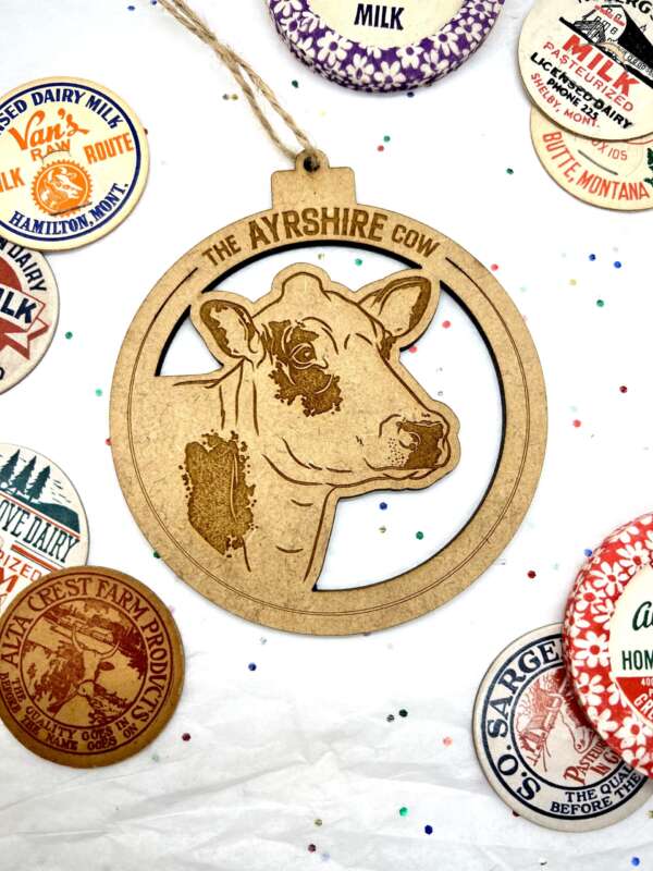 Dairy Cow Head Ornament - Image 4