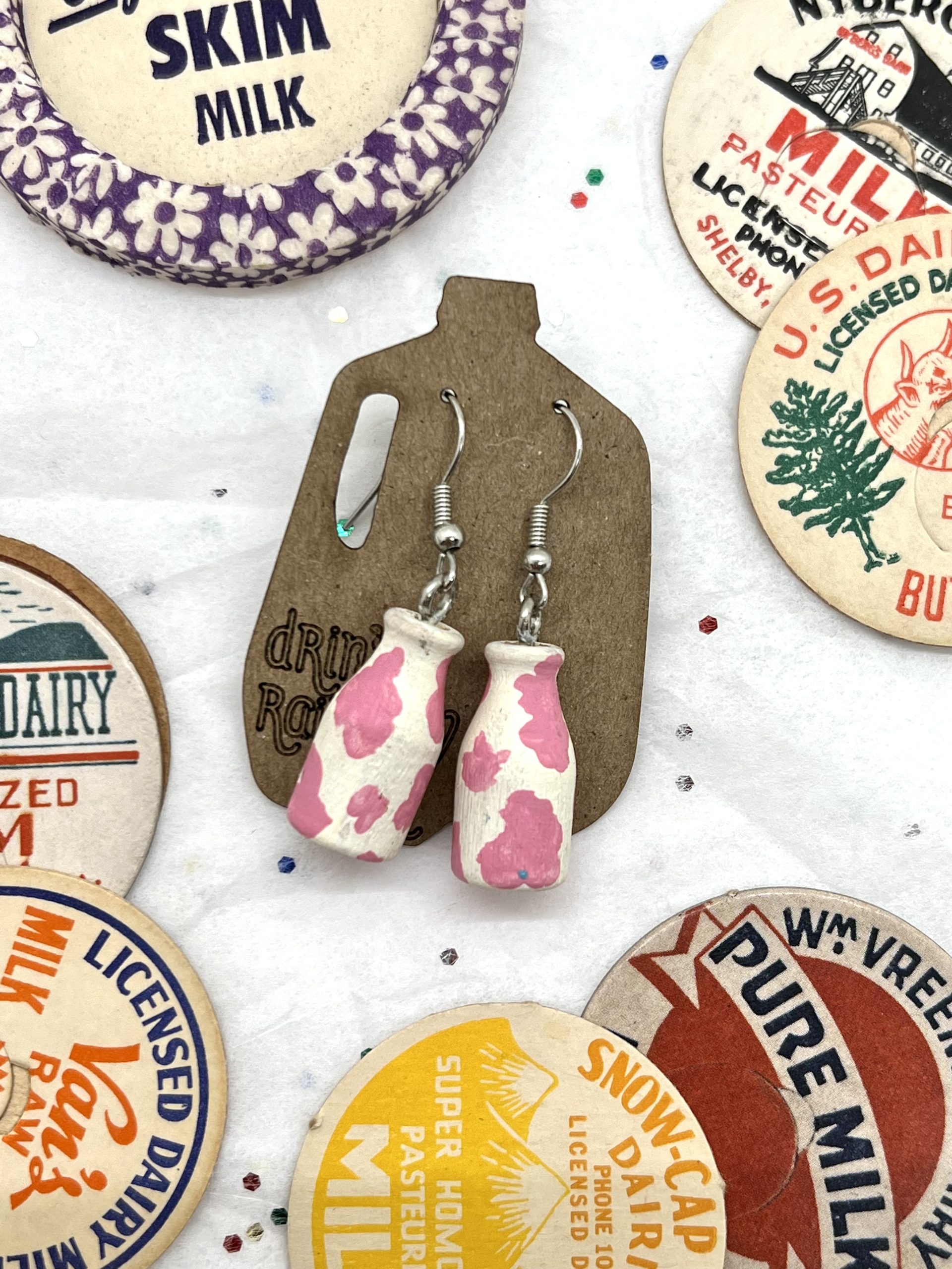 Milk Bottle Earrings