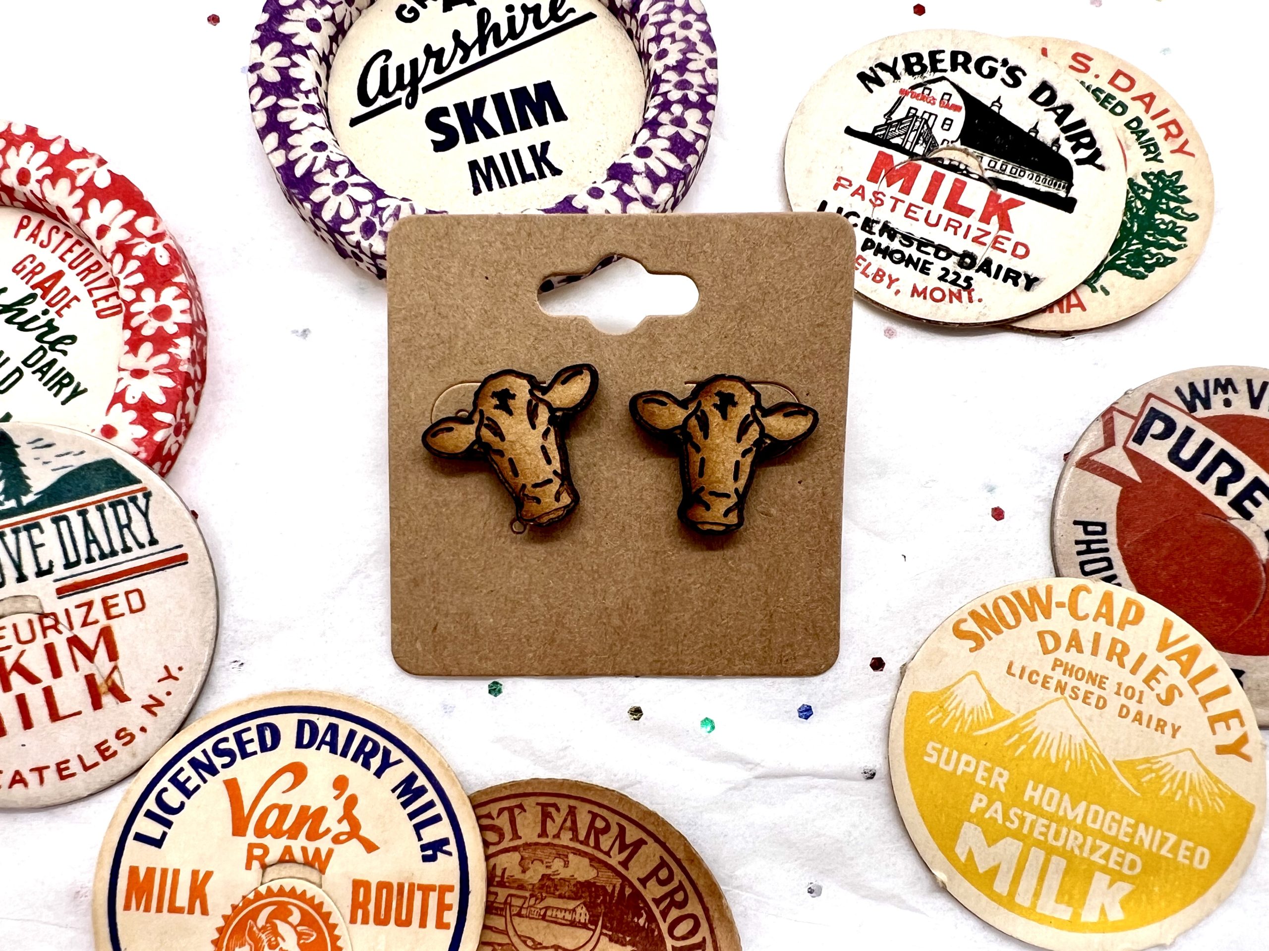 Cow Face Earrings