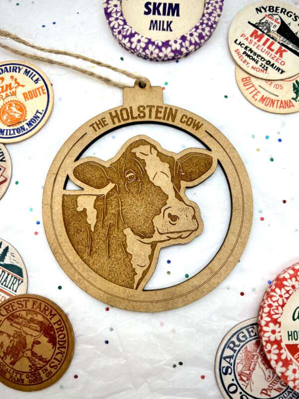 Dairy Cow Head Ornament - Image 5