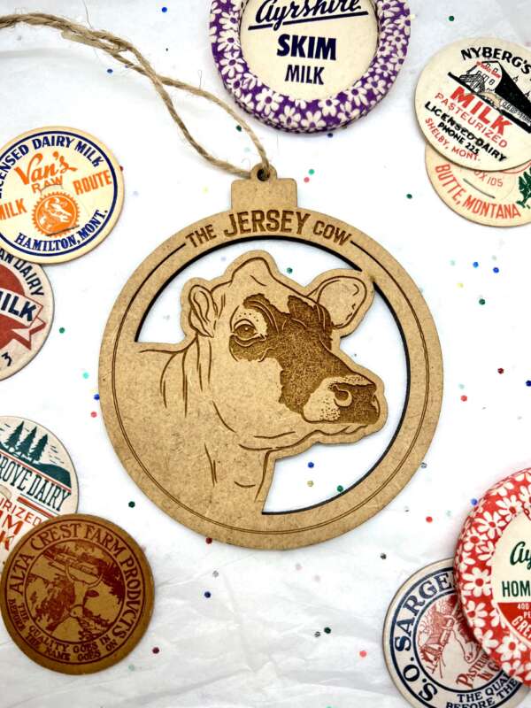 Dairy Cow Head Ornament