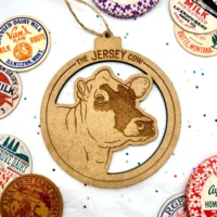 Dairy Cow Head Ornament