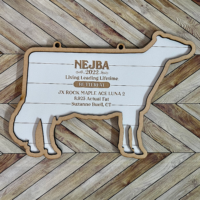 Shiplap Silhouette Plaque