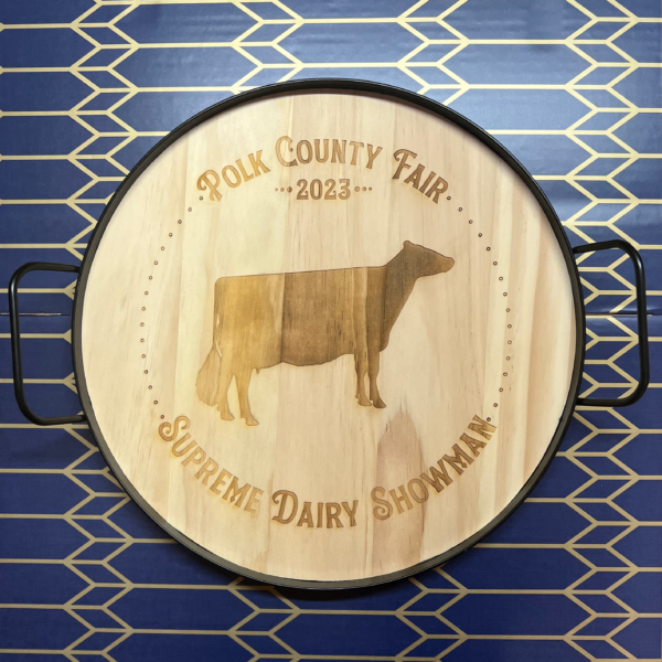 Round Wood Tray - Image 3