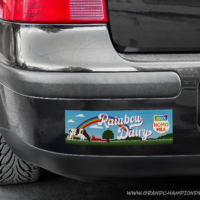 Rainbow Dairy Bumper Sticker