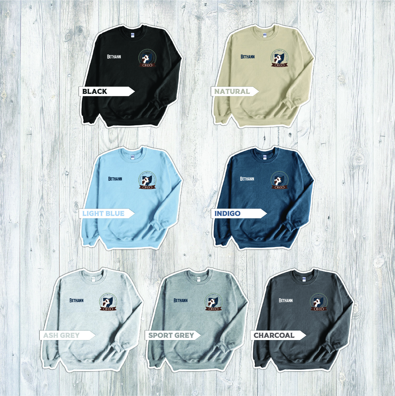 Ohio Ayrshire Breeders Apparel - Adult Sizes