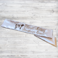 Embroidered Dairy Royalty Sash