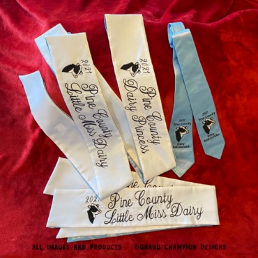 Embroidered Dairy Breed Tie