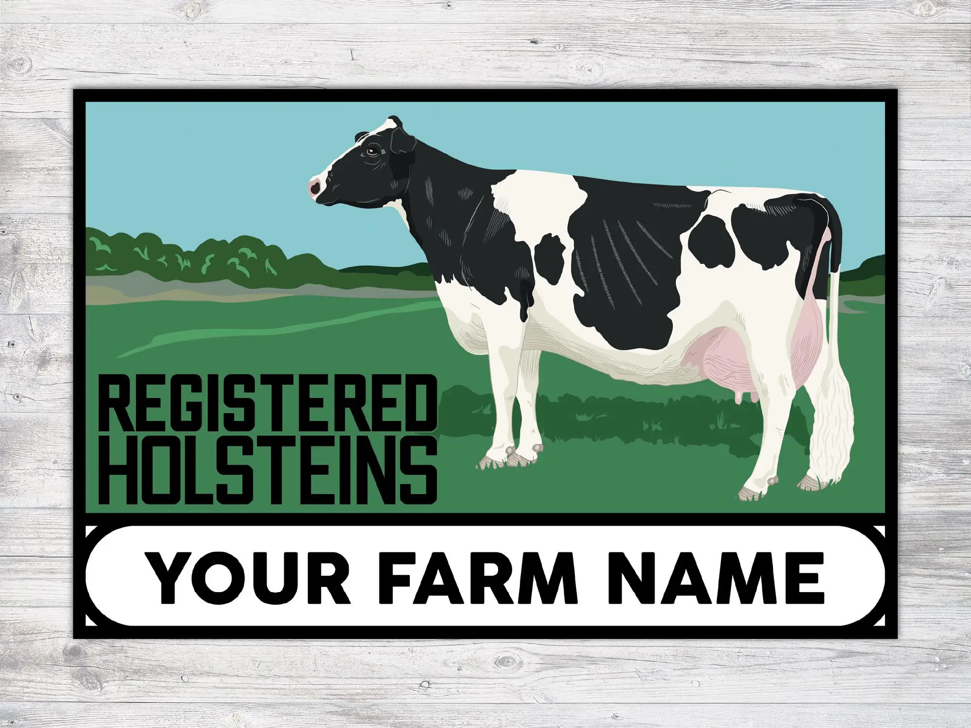 grand champion designs_vintage holstein sign